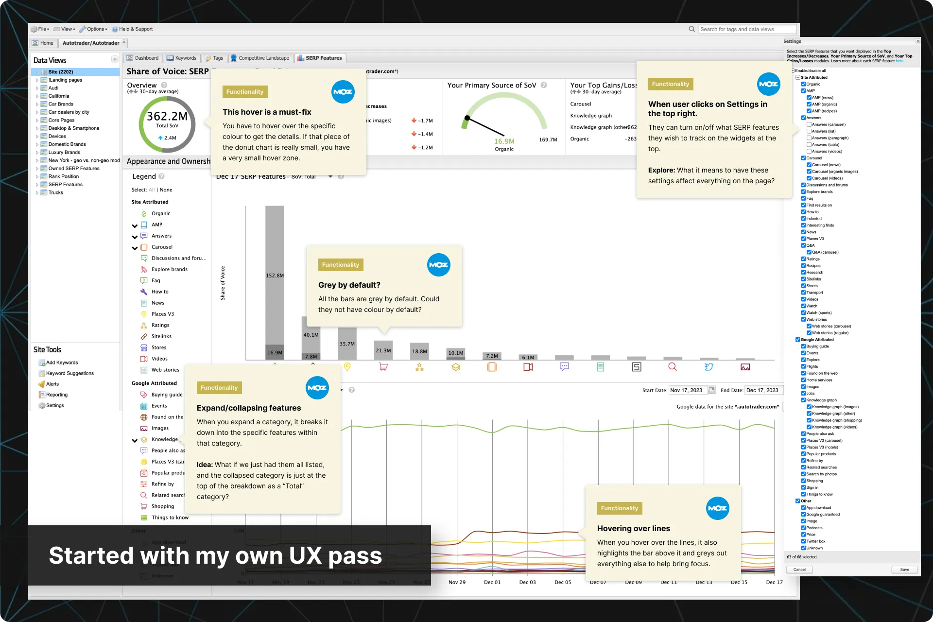 Performed a UX pass (1 of 1)