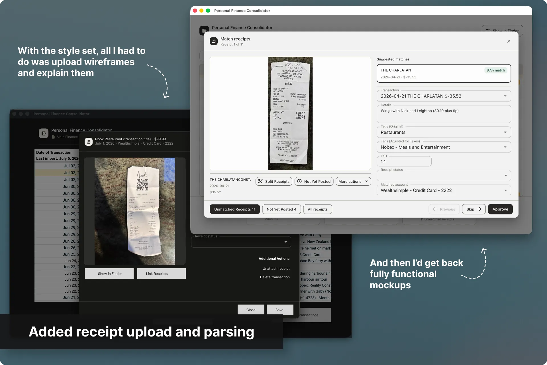 Uploading and parsing receipts (1 of 1)